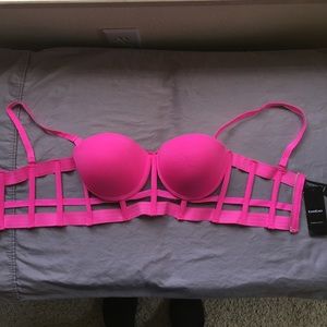 Bebe Hot Pink Bra Top